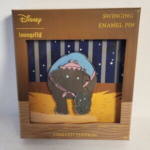 Loungefly Disney Dumbo Mrs Jumbo Pin LE 600 Swinging 3" Enamel Pin 2021 New